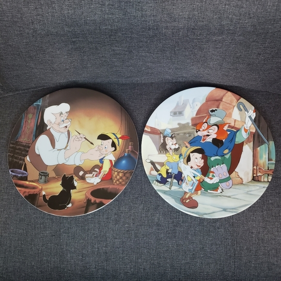 The Bradford Exchange Other - Vintage Walt Disney Pinocchio Collector Knowles Plates 50th Limited Edition NWOB